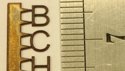 Пример обработки на лазерном оборудовании - высокоточная резка металлов